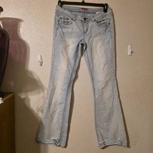 BONGO Light Wash Flare Jeans - Pale Blue